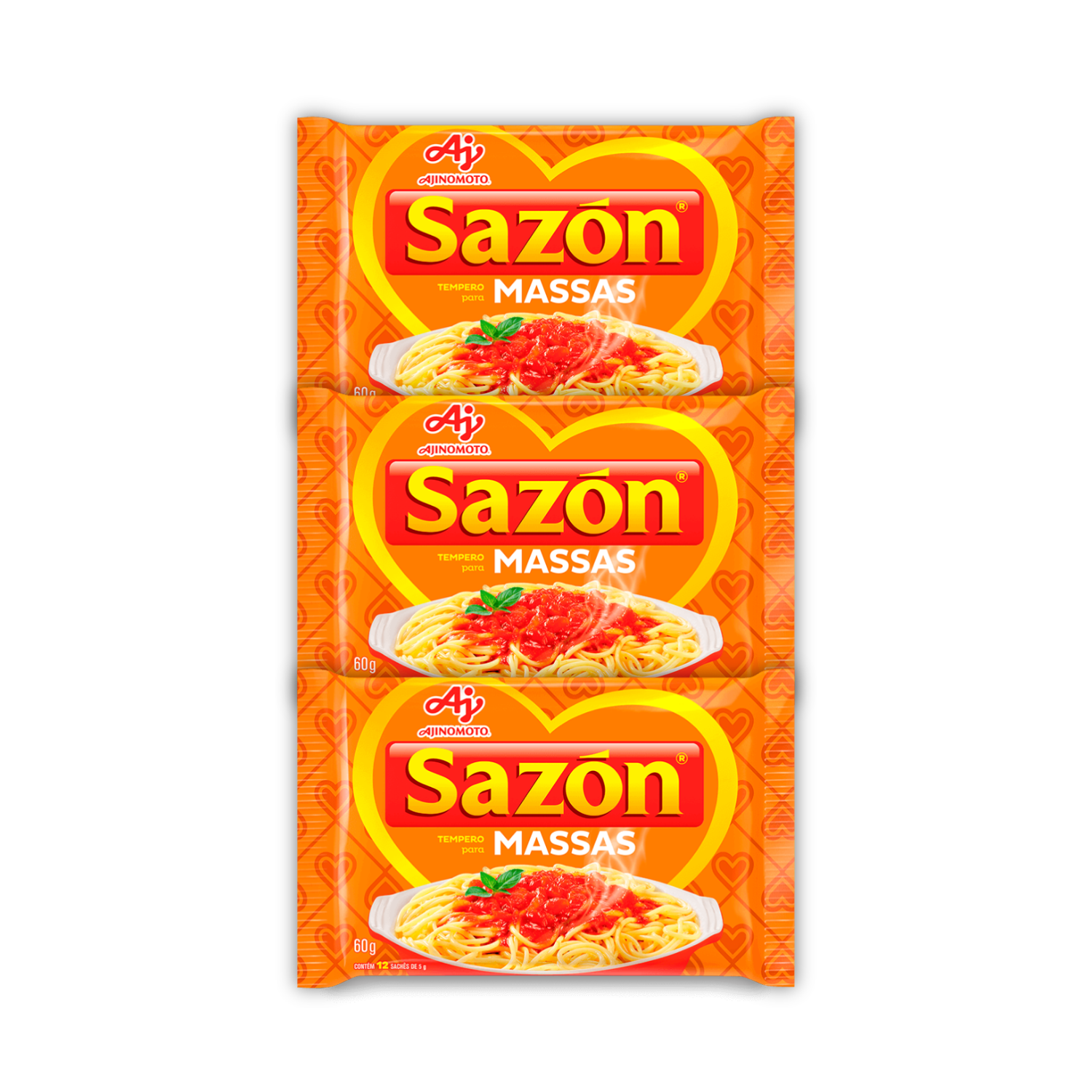 Sazón® Tempero Massas (3x60g)